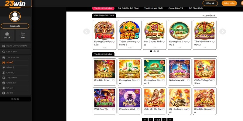 Chơi tại 23WIN với kho game slot cực khủng